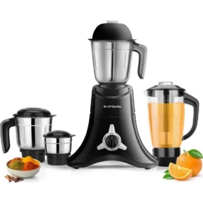 Longway Orion 900W ABS Black & Silver Mixer Grinder with